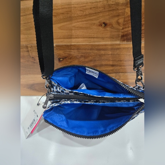 Kipling Bag Crossbody Small two slip compartments Leopard NEW - Picture 10 of 17